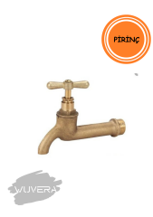 Wuvera 1/2” Sarı Terkos Musluğu – %100 Pirinç Gövde, Yüksek Basınç Dayanımı & Paslanmaz Tasarım