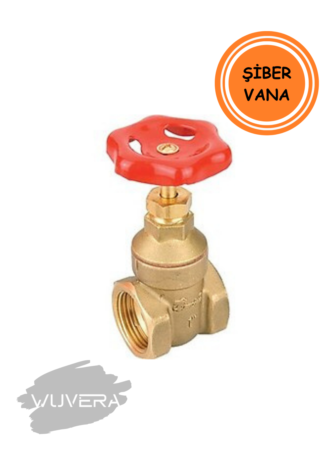 Wuvera 3/4” Şiber Vana – %100 Pirinç Gövde, Yüksek Basınç Dayanımı & Sızdırmaz Tasarım