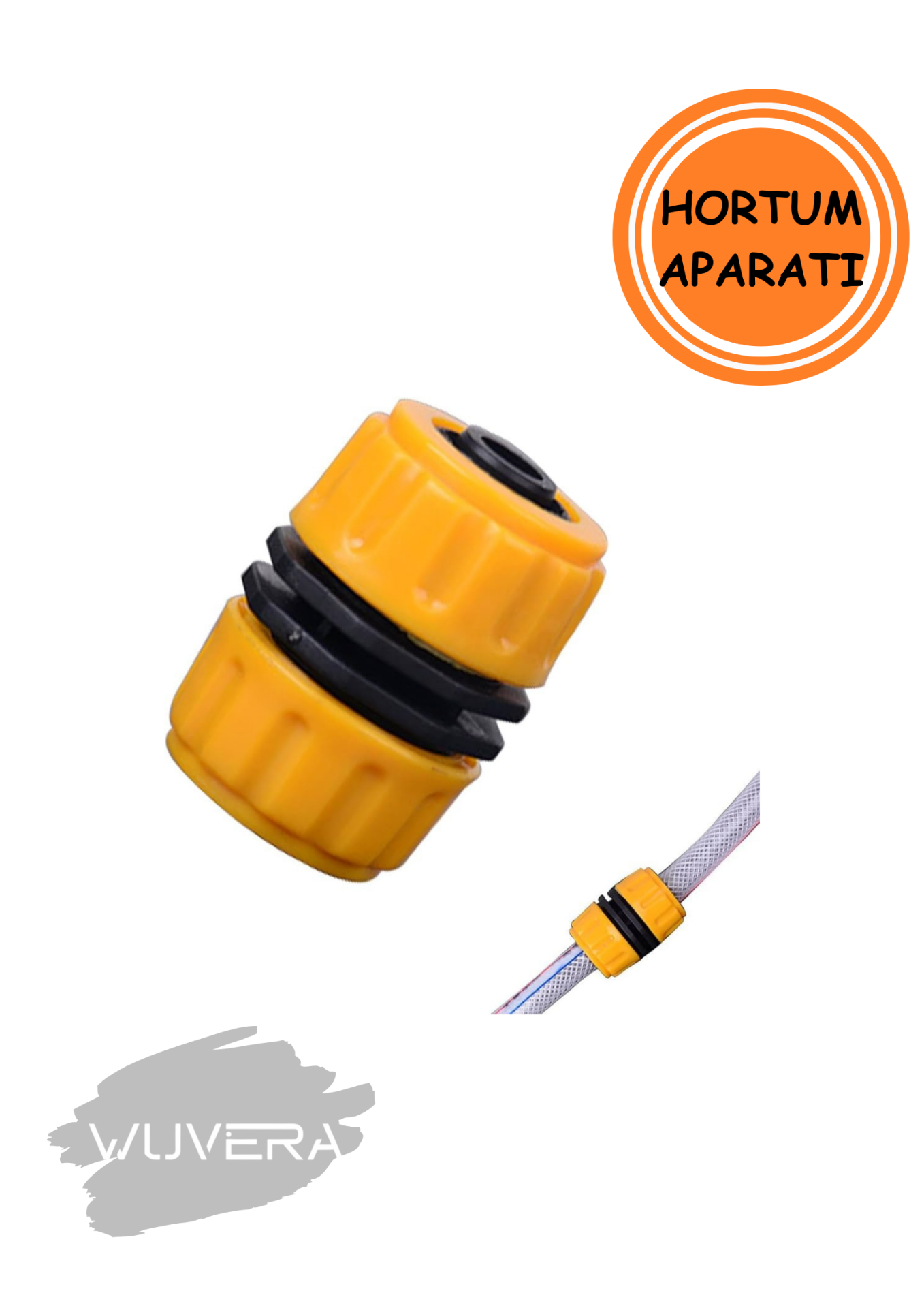 Wuvera 1/2 Hortum Bağlantı Aparatı – Kolay Kurulum, Sımsıkı Bağlantı