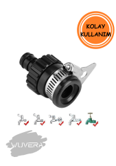 Wuvera Delta Uyumlu Musluk ve Hortum Bağlama Aparatı – Sızdırmaz ve Pratik Kullanım