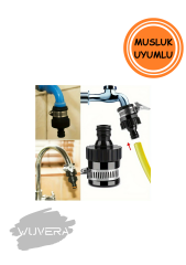 Wuvera Delta Uyumlu Musluk ve Hortum Bağlama Aparatı – Sızdırmaz ve Pratik Kullanım