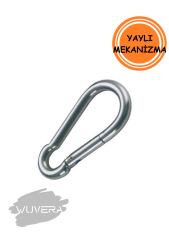 Wuvera 4 Numara Yaylı Karabina – Hafif ve Pratik Taşıma Kancası