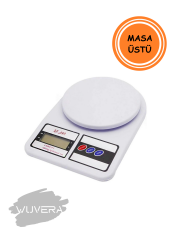 Wuvera Mini Dijital Terazi – 10 Kg Kapasiteli, 1 Gram Hassasiyetli Mutfak Yardımcısı