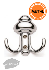 WUVERA Sarıklı Askı Vestiyer Duvar Askısı Mobilya Metal Dolap Elbise Askılığı Krom Askı