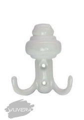 WUVERA Sarıklı Askı Vestiyer Duvar Askısı Mobilya Metal Dolap Elbise Askılığı Beyaz Askı