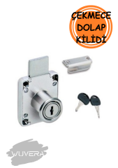 WUVERA Kare Çekmece Kilidi Kapak Dolap Posta Kutusu Kilit 2 Anahtarlı