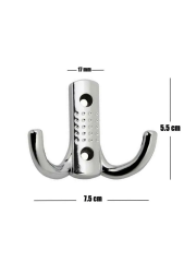 WUVERA Portmanto Askı Vestiyer Duvar Dolap Elbise Askısı Krom Metal Mobilya Kapı Askılığı Askılık