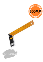 Wuvera 300 mm Sarı Marangoz Gönye – Hassas ve Sağlam İşçilik İçin Ölçüm Aracı