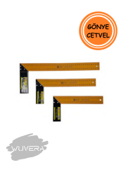 Wuvera 300 mm Sarı Marangoz Gönye – Hassas ve Sağlam İşçilik İçin Ölçüm Aracı