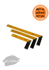 Wuvera 300 mm Sarı Marangoz Gönye – Hassas ve Sağlam İşçilik İçin Ölçüm Aracı
