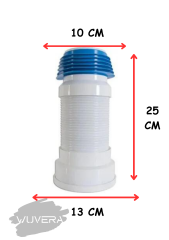 WUVERA Körüklü Klozet Kadası (Telli) 100 Lük - 25-50 CM