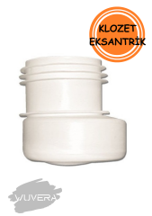 WUVERA Ayarlanabilir Altdan Çıkışlı Klozet Gider Borusu Eksantirik Kada-6cm Kaydırılabilir