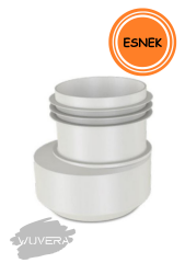 WUVERA Ayarlanabilir Altdan Çıkışlı Klozet Gider Borusu Eksantirik Kada-6cm Kaydırılabilir