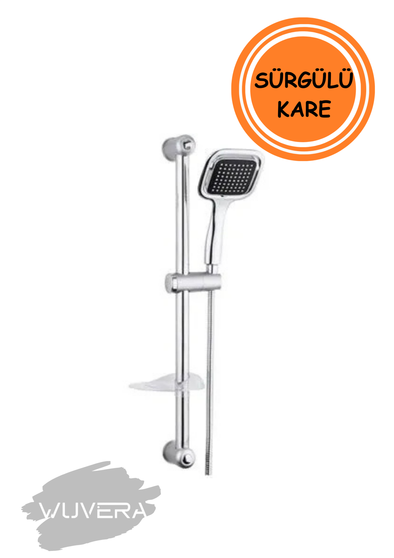 WUVERA Kare Sürgülü Duş Seti