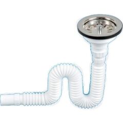 WUVERA Çöpmak Lavabo Sifonu Geniş Ağızlı Lavabo Gider Borusu