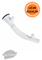 WUVERA Çiftli Lavabo Sifonu - Çamaşır ve Bulaşık Makine Çıkışlı