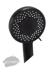 WUVERA Fonksiyonlu Zebra Siyah Banyo Duş Başlığı Fiskiyesi Telefonu