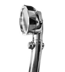 WUVERA Bas Stop 3 Fonksiyonlu Krom Lazer Delik Duş Başlığı