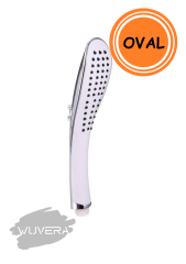 WUVERA Banyo Duş Başlığı Fiskiyesi Telefonu Oval Başlık Beyaz