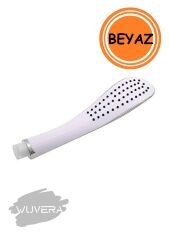 WUVERA Banyo Duş Başlığı Fiskiyesi Telefonu Oval Başlık Beyaz