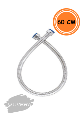 WUVERA Duş Sprali 60 cm Robot Duş Seti Bağlantı Sprali Kısa Boy Asansörlü Duş Seti Sprali Duş Hortumu