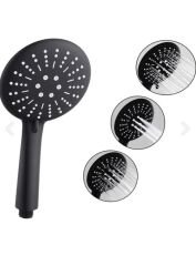 WUVERA 3 Fonksiyonlu Siyah Panter Duş Başlığı