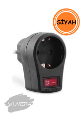 WUVERA Akım Korumalı Anahtarlı Tekli Priz