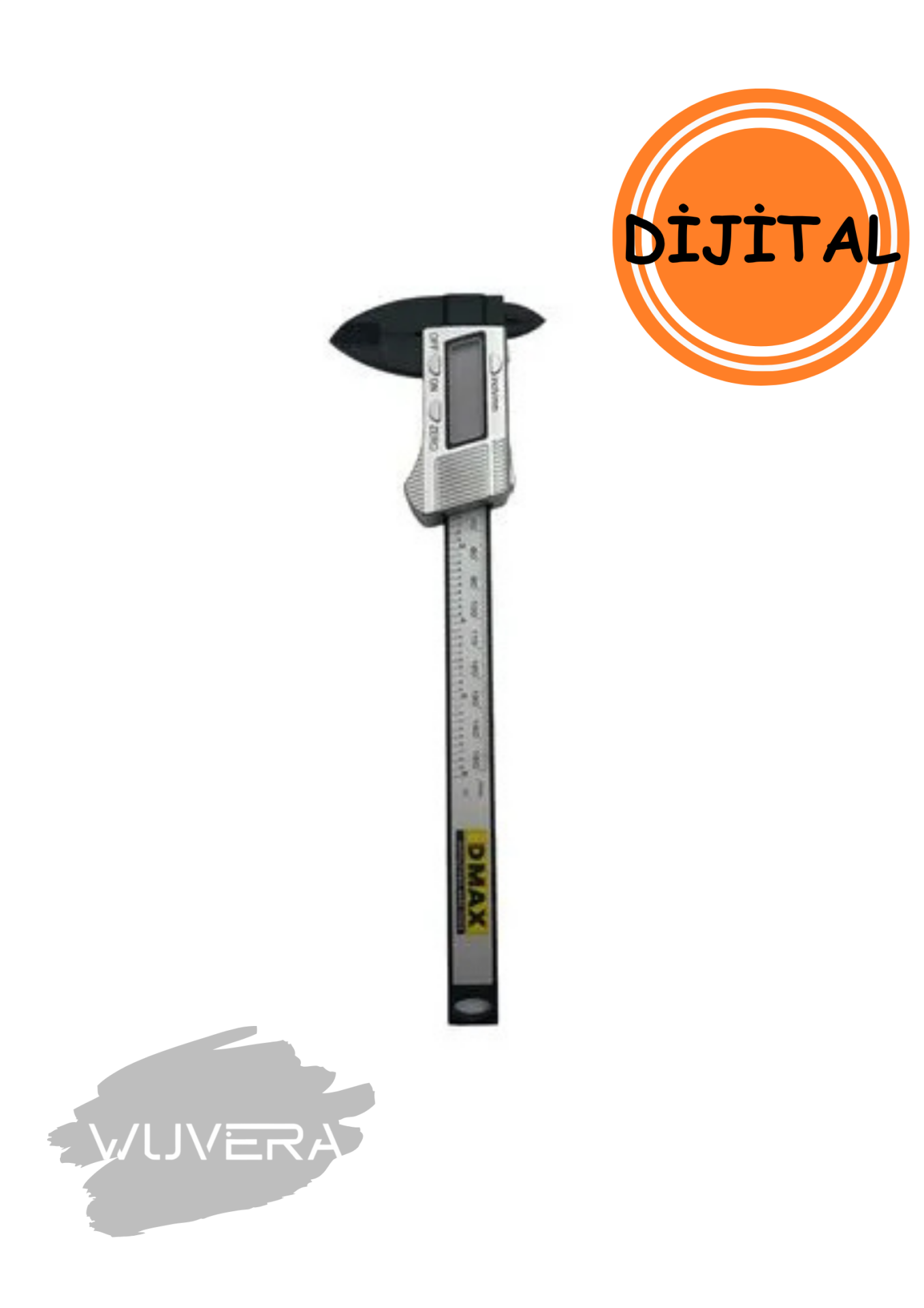 Wuvera Dijital Kumpas – Hassas LCD Göstergeli, Paslanmaz Gövdeli Ölçüm Aleti