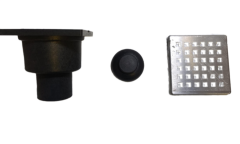 WUVERA 10*10 Ø50 Alttan Yer Süzgeci (sifon) Paslanmaz