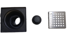 WUVERA 10*10 Ø50 Alttan Yer Süzgeci (sifon) Paslanmaz