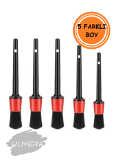 WUVERA 5 Adet Detay Araç Içi Oto Temizleme Fırçası Seti