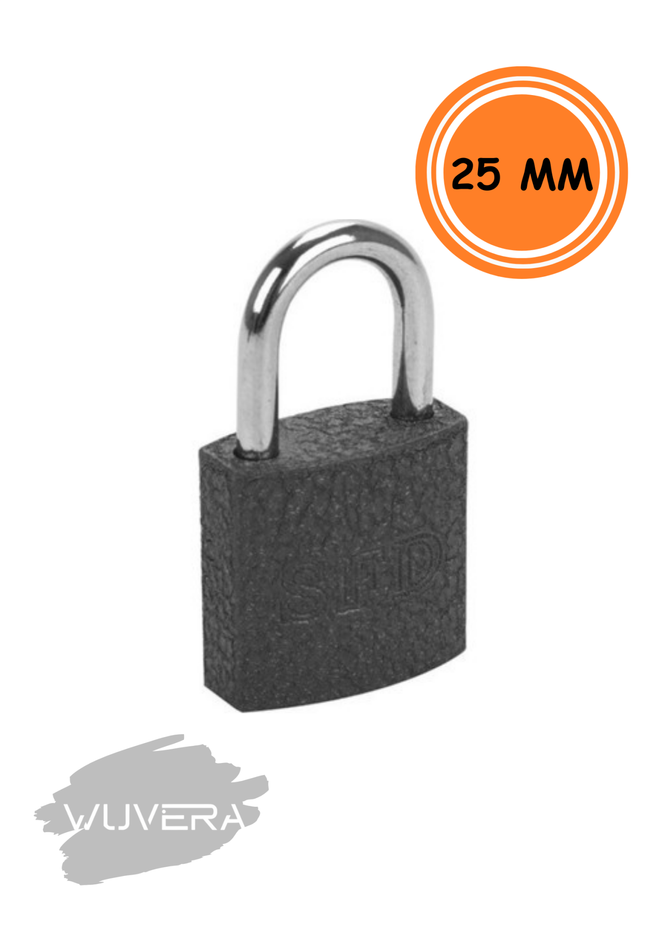 WUVERA Asma Kilit Gri Döküm 25mm