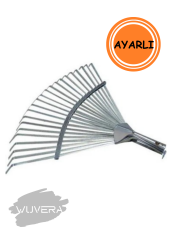 WUVERA Ayarlı Metal Çim Ve Yaprak Toplama Tırmığı (SAP DAHİL DEĞİLDİR)