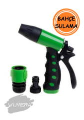WUVERA Bahçe Sulama Fiskiyesi, Tabancası, Sistemli Hortum Ucu Sulama Tabancası Hortum Ucu 1adet