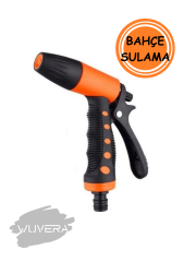 WUVERA Bahçe Sulama Fiskiyesi, Tabancası, Sistemli Hortum Ucu Sulama Tabancası Hortum Ucu 1adet