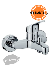 Wuvera Banyo Bataryası – Seramik 40’lık Kartuşlu, Geniş Gövdeli İnce Perlator Filtreli