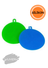 Wuvera Tükenmeyen Silikon Bulaşık Yıkama Fırçası – 2 Adet