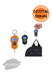 Wuvera Elektronik Dijital El Kantarı – 50 kg Kapasiteli, 10 gr Hassasiyetli