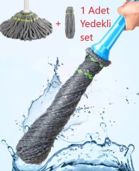 Kendinden Sıkmalı Bükümlü Mop Paspas Yedekli