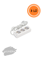 Wuvera 2 m Topraklı Seyyar 3’lü Grup Priz – Kısa Mesafe Elektrik Konforu