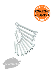 Wuvera 12’li Kombine Anahtar Seti – Krom Vanadyum Çelikten, Dayanıklı El Aleti Takımı
