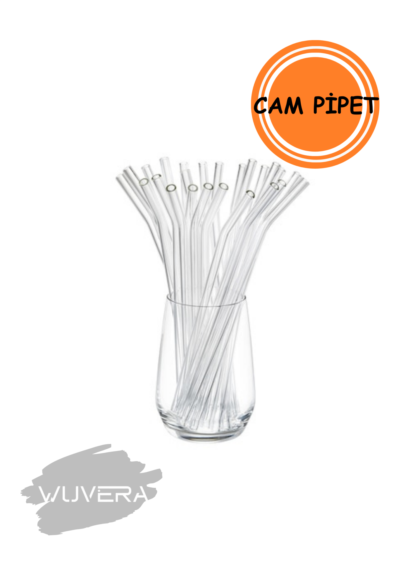 WUVERA Cam Pipet 1. Kalite / 9 Mm