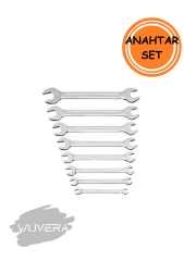 Wuvera 8’li Açık Ağız Anahtar Takımı – Dayanıklı ve Farklı Ölçülerde Pratik Set