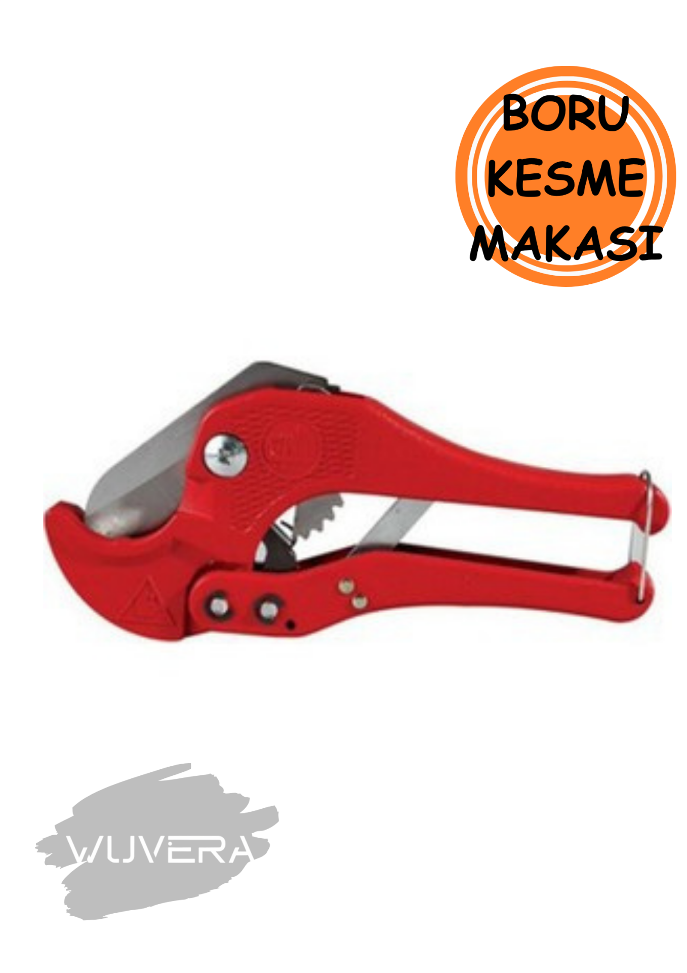 Wuvera 42 mm Plastik Boru Kesme Makası – Tesisat ve PVC Boru Kesimleri İçin Keskin El Aleti