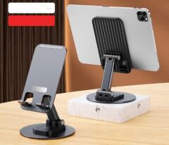 Katlanabilir Telefon Tutucu Stand Yuvarlak Tabanlı CM-074