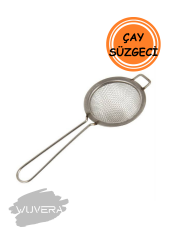 Wuvera Bardak Üstü Paslanmaz Çelik Çay Süzgeci – Pratik ve Şık Kullanım