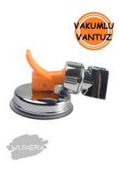 Wuvera Vakumlu Vantuzlu Duş Askısı - 360 Derece Ayarlanabilir Mafsal Duş Başlığı Tutucu