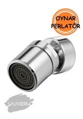 Wuvera Pirinç Oynar Başlı Batarya Ucu Perlatörü - İçten Dişli, Su Tasarruflu, Kolay Kurulumlu (TOPTAN SATIŞ)