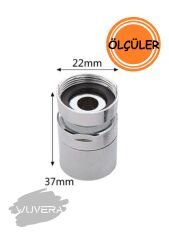 Wuvera Pirinç Oynar Başlı Batarya Ucu Perlatörü - İçten Dişli, Su Tasarruflu, Kolay Kurulumlu (TOPTAN SATIŞ)