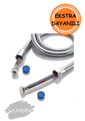 Wuvera Paslanmaz Kırılmaz Örgülü Çelik Duş Hortumu – 150 cm Uzun Ömürlü ve Esnek Tasarım